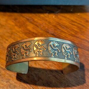 Kokopelli Cuff Bracelet By Wheeler Copper Co.